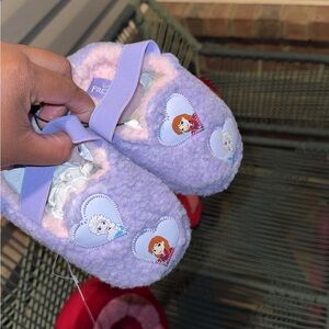 Frozen Purple Slippers with Characters